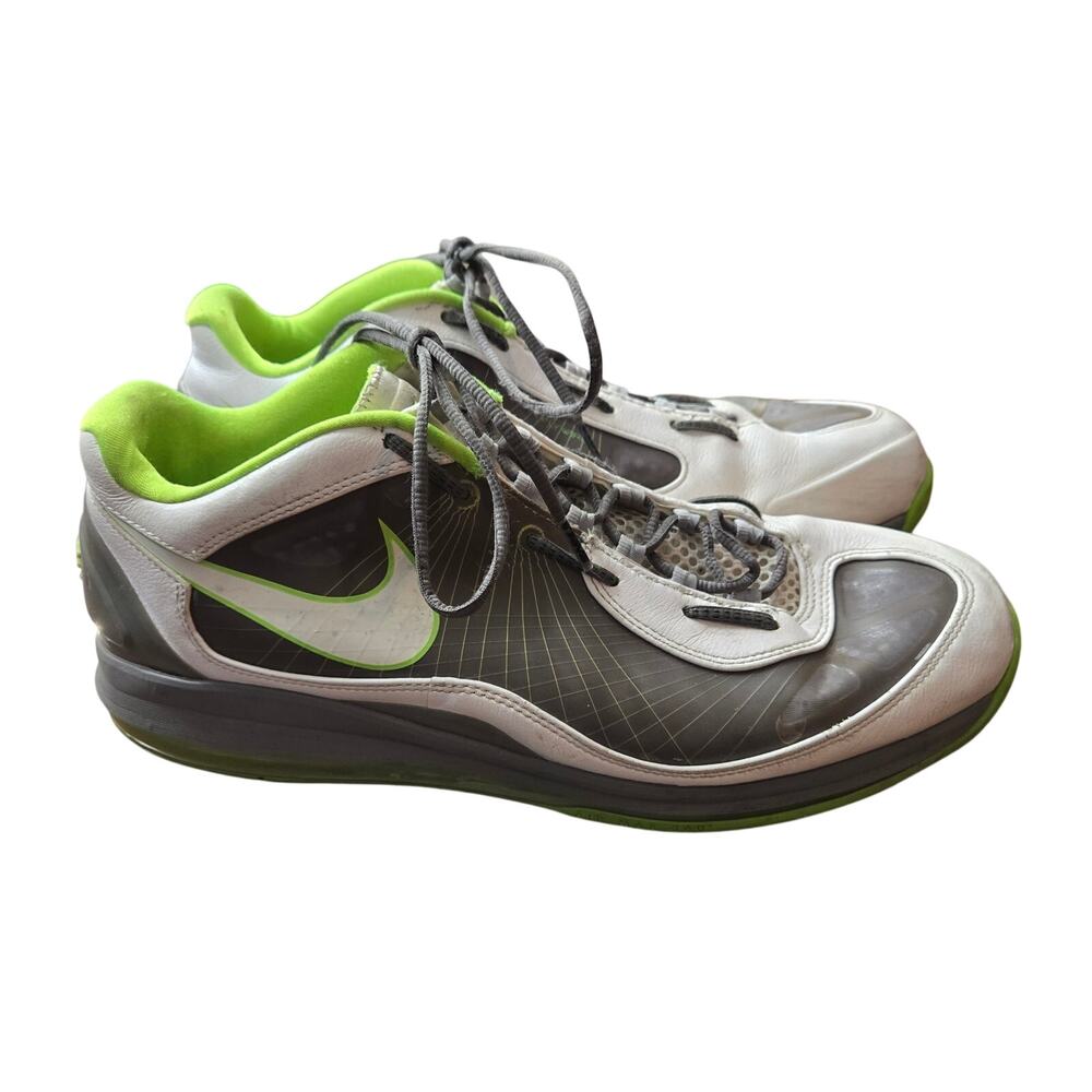 Nike Air Max 360 BB Low sneakers in the 'Grey Electric Green' colorway men's 15